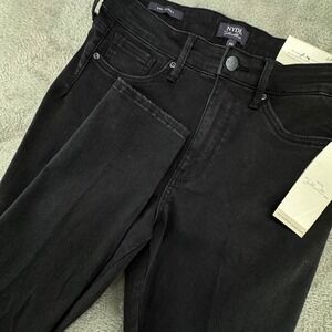 NYDJ Ami Skinny Jeans Stellar Black High Rise Lift‎ Tuck Technology Women's 6P